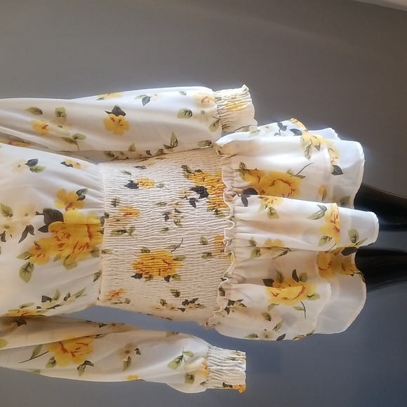 Speed Control New York Yellow Flower Print Dress - Picture 3 of 4